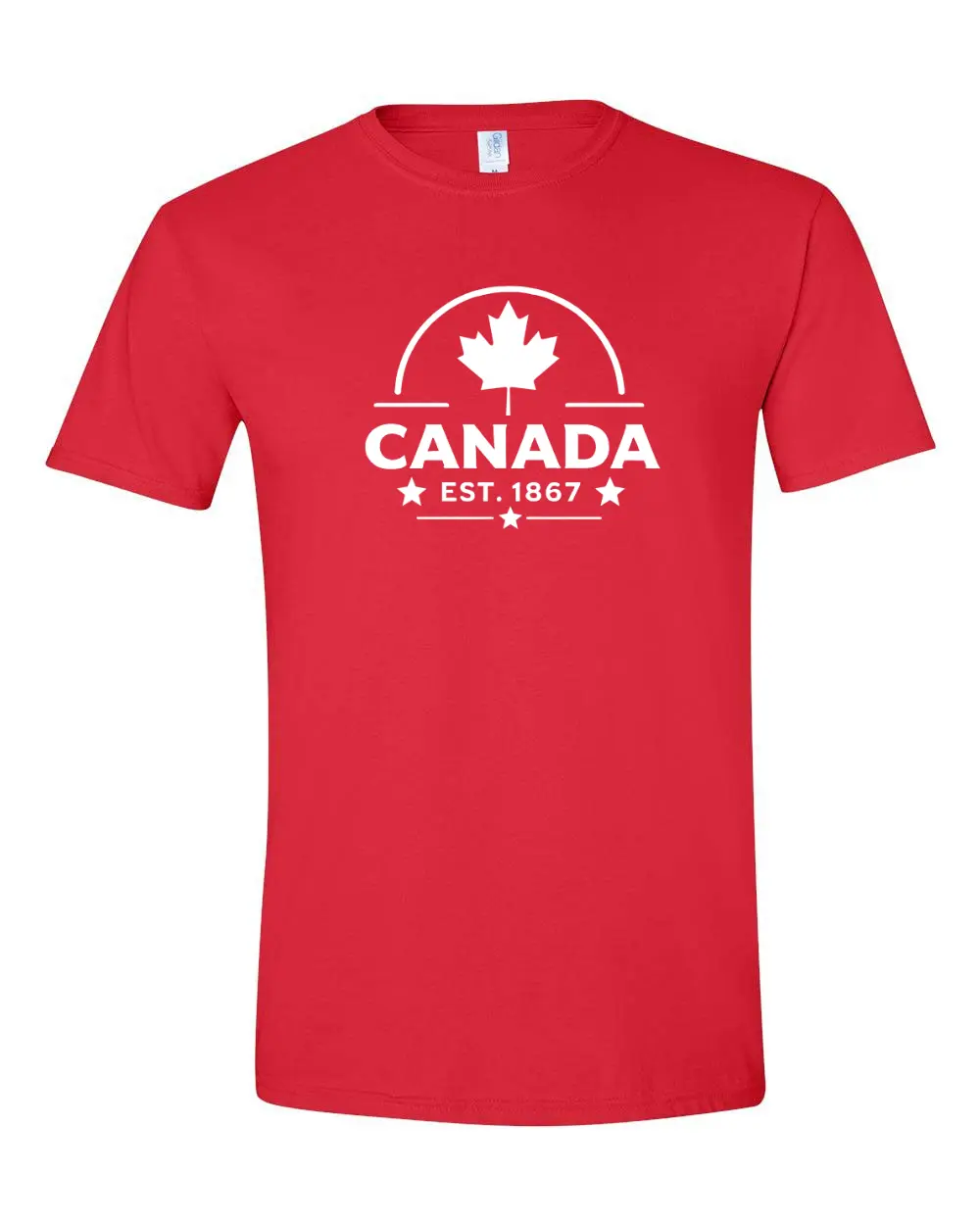 Canada est 1867 Tee — Red — front view