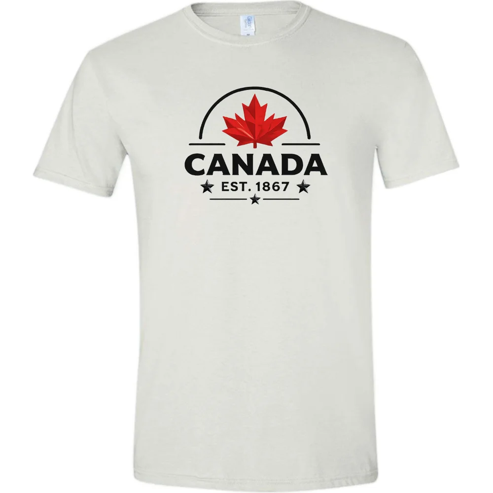 Canada est 1867 Tee — White — front view