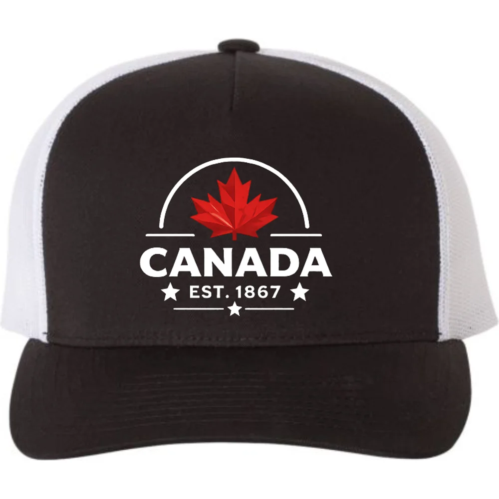 Canada Cap — Black — front view