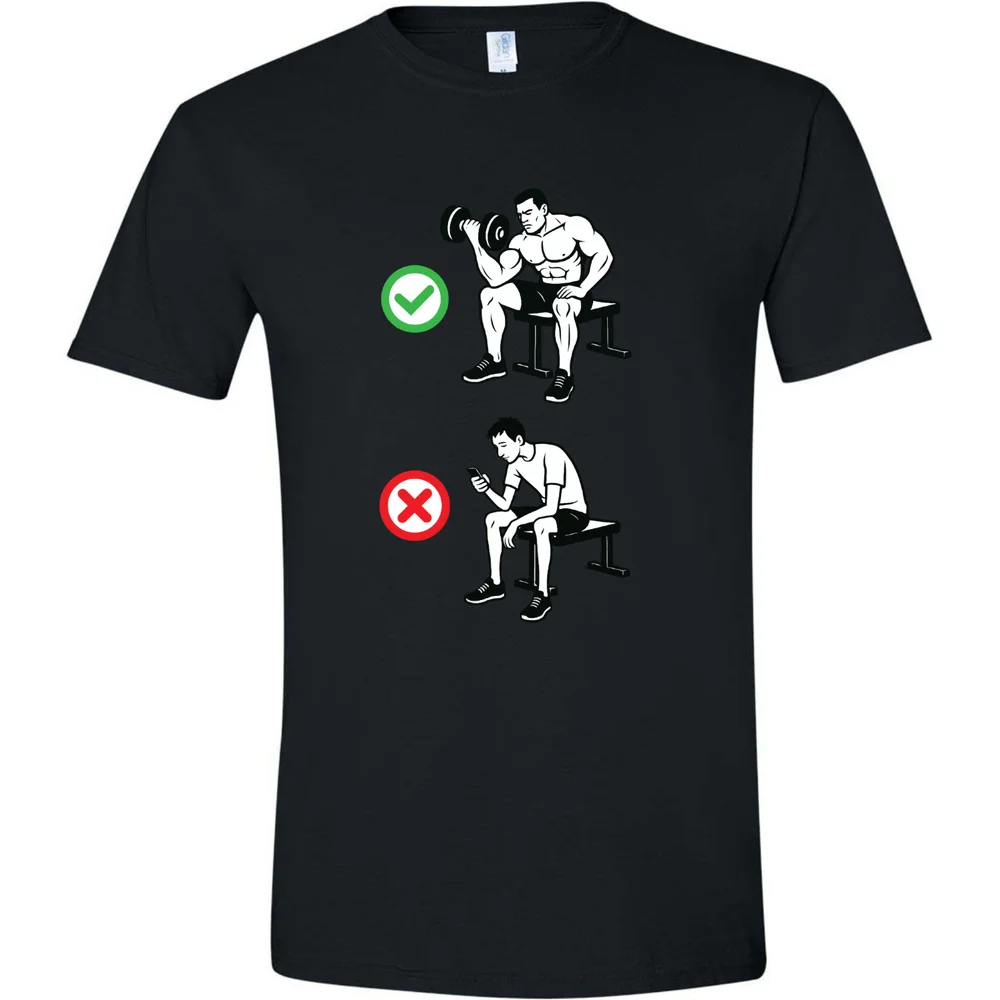Right vs Wrong Tee — front view